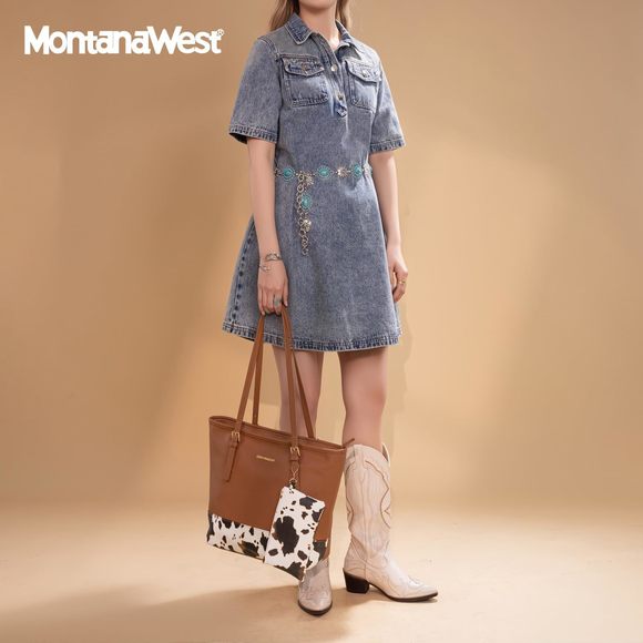 Cow Print Tote Bags Large Leather Purses And Handbags >:) - Picture 8 of 8